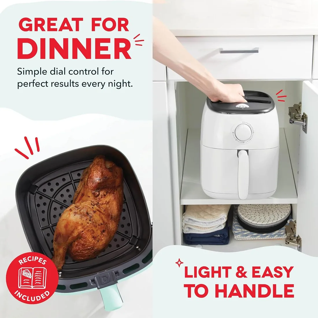 Dash Tasti-Crisp Air Fryer 2,6 qt — 5