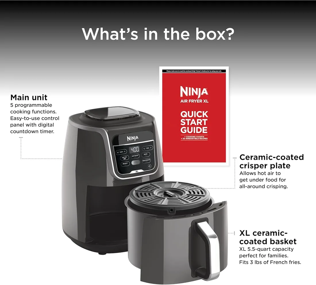 Ninja Air Fryer XL AF150 5.5 qt (5-in-1) — 6