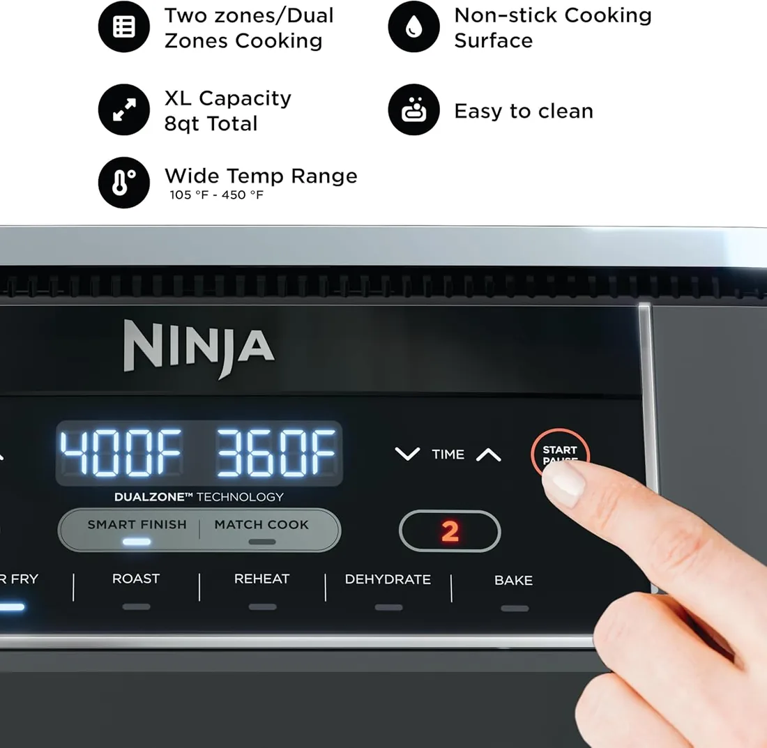 Ninja Foodi DZ201 DualZone 8 qt — 2