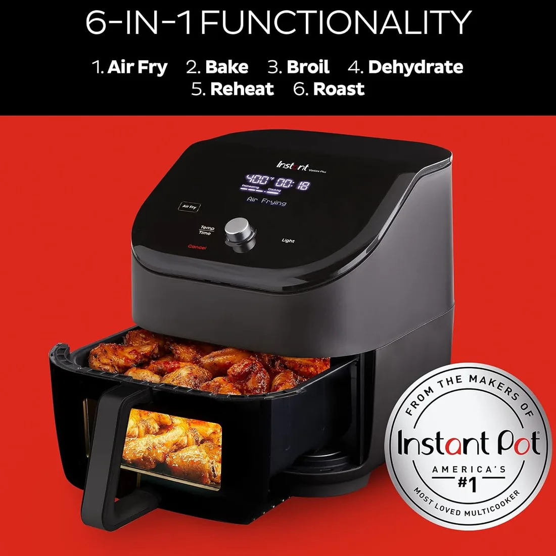 Instant Vortex Plus 6 qt ClearCook — 3