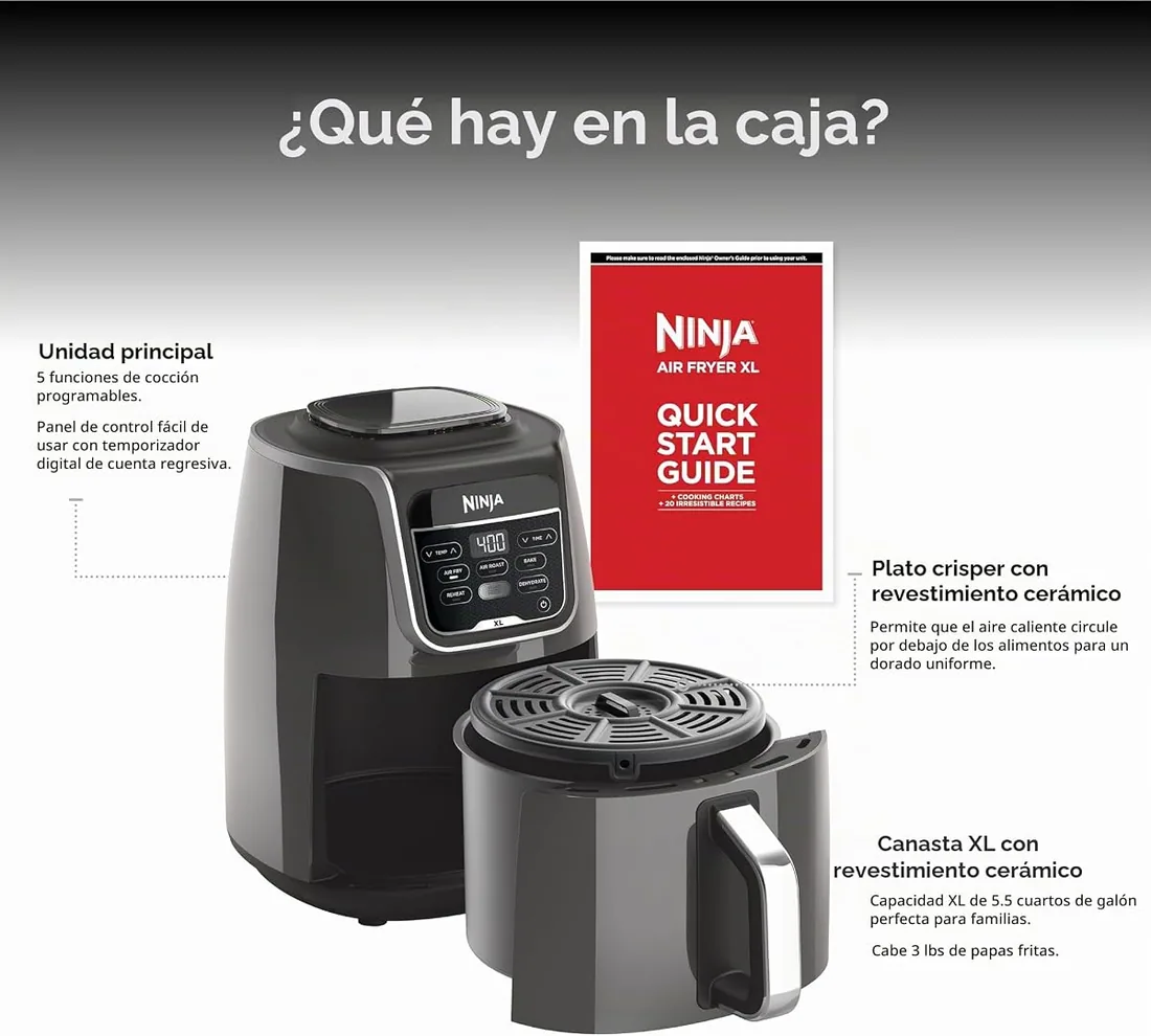 Ninja Air Fryer XL AF150 5,5 qt (5 en 1) — 6